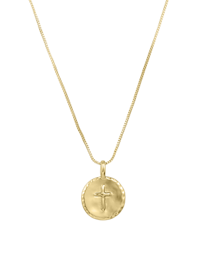 Cross Disc Necklace
